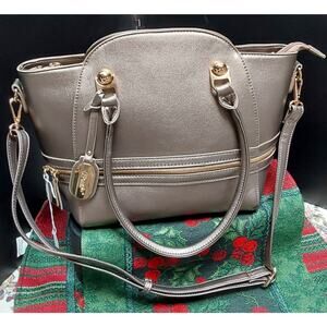 LADIES Purse Handbag in BRONZE BY BRANGIO MADE IN ITALY Medium size